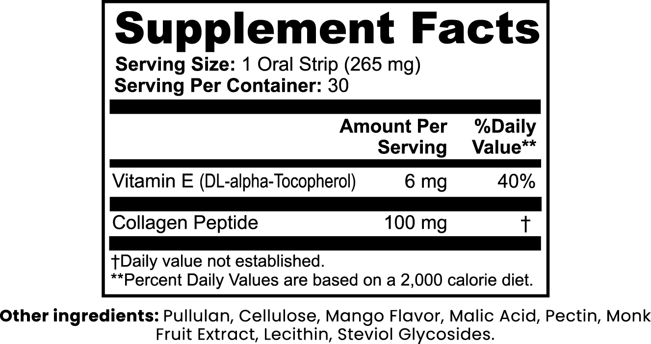 Collagen Strips - Mango Flavor